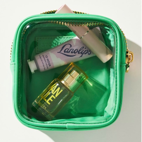 NWT - Stoney Clover Lane Classic Clear Front Mini Pouch Island Green - Picture 9 of 10